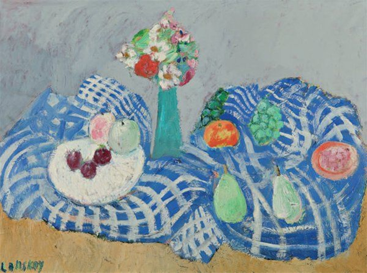Still life with flowers and fruit by André Lanskoy