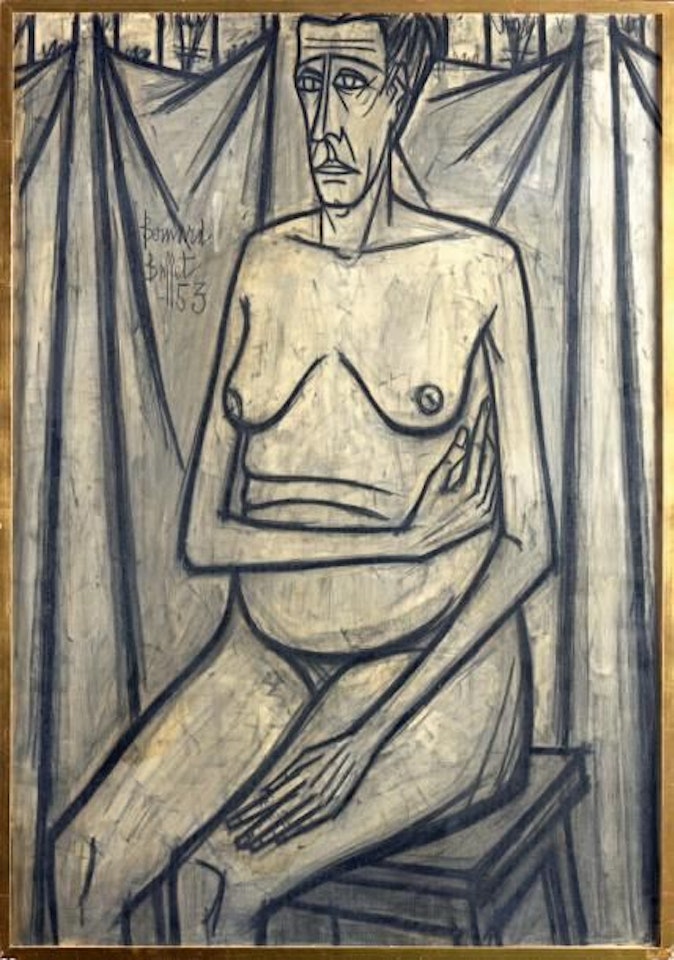 Interior, nude by Bernard Buffet