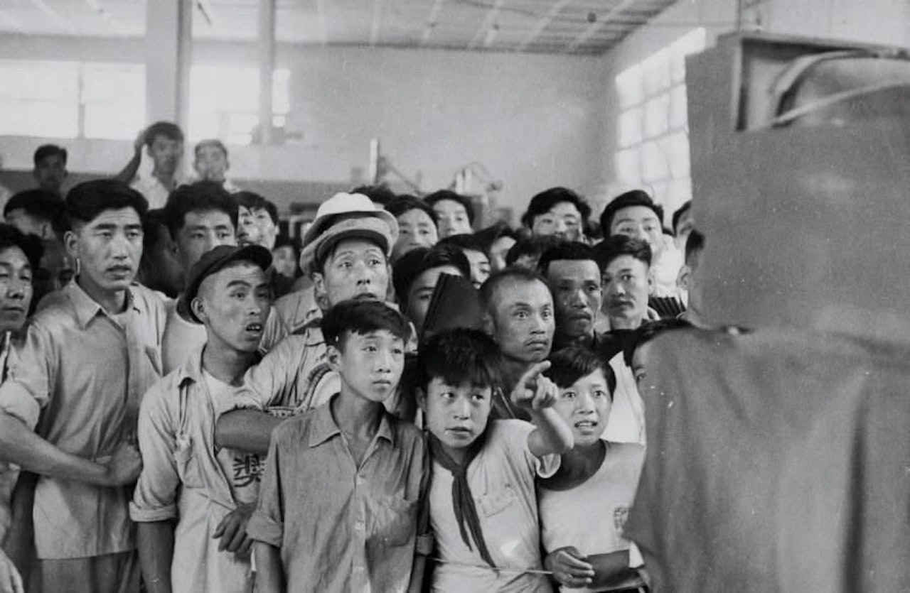 “Industrial Progress” exhibition, Beijing, China by Henri Cartier-Bresson