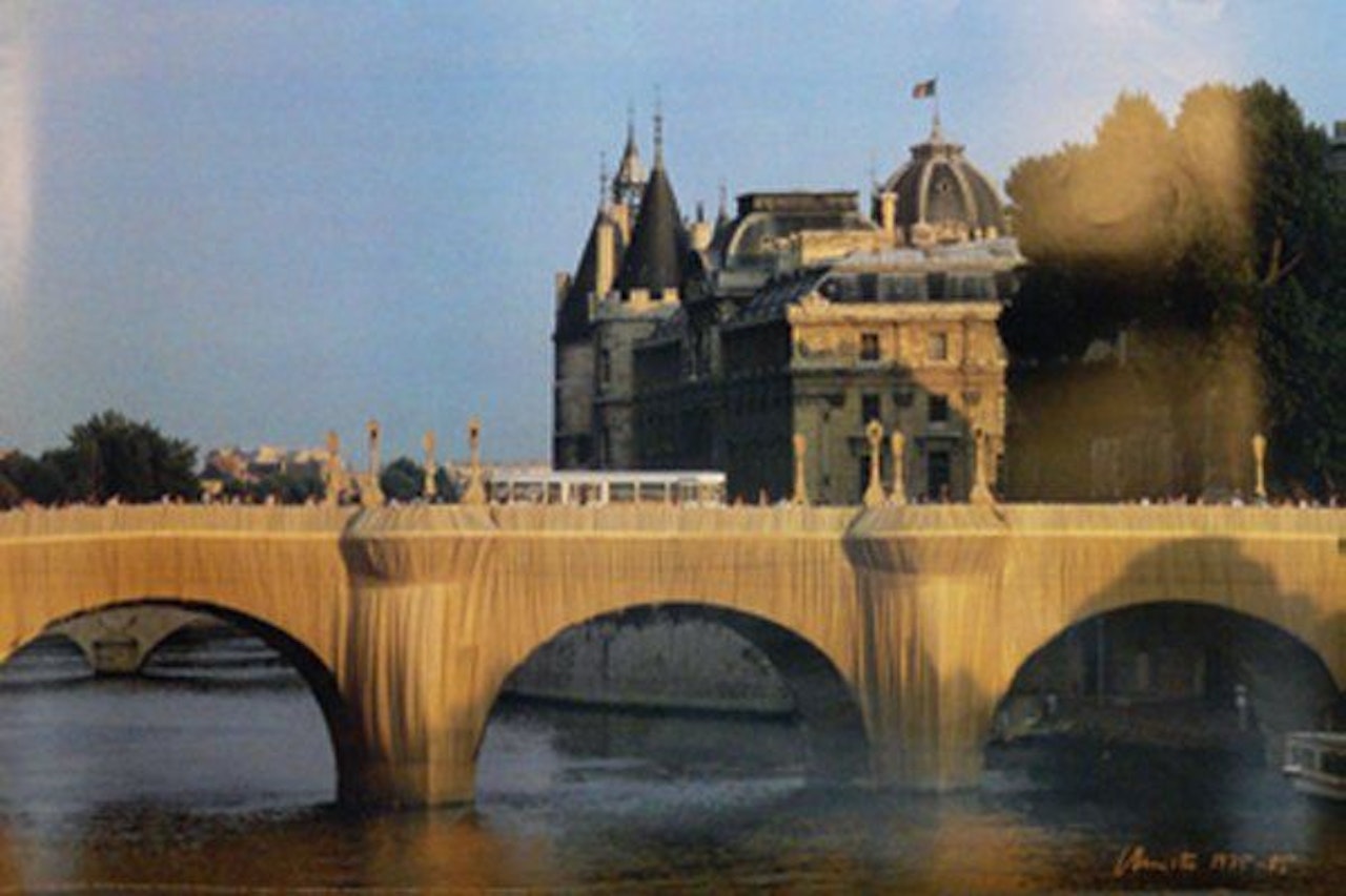 "The new bridge packaged" by Christo