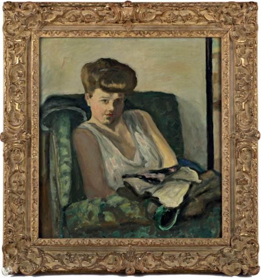“Woman in an armchair” by Pierre Bonnard