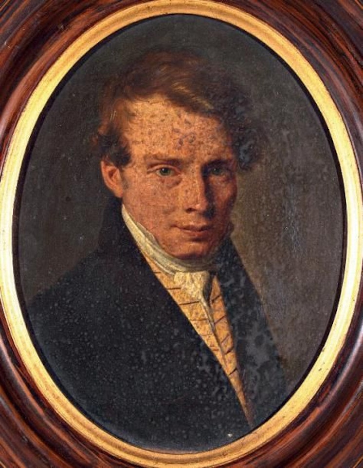 Portrait of a young man in clothes by French School