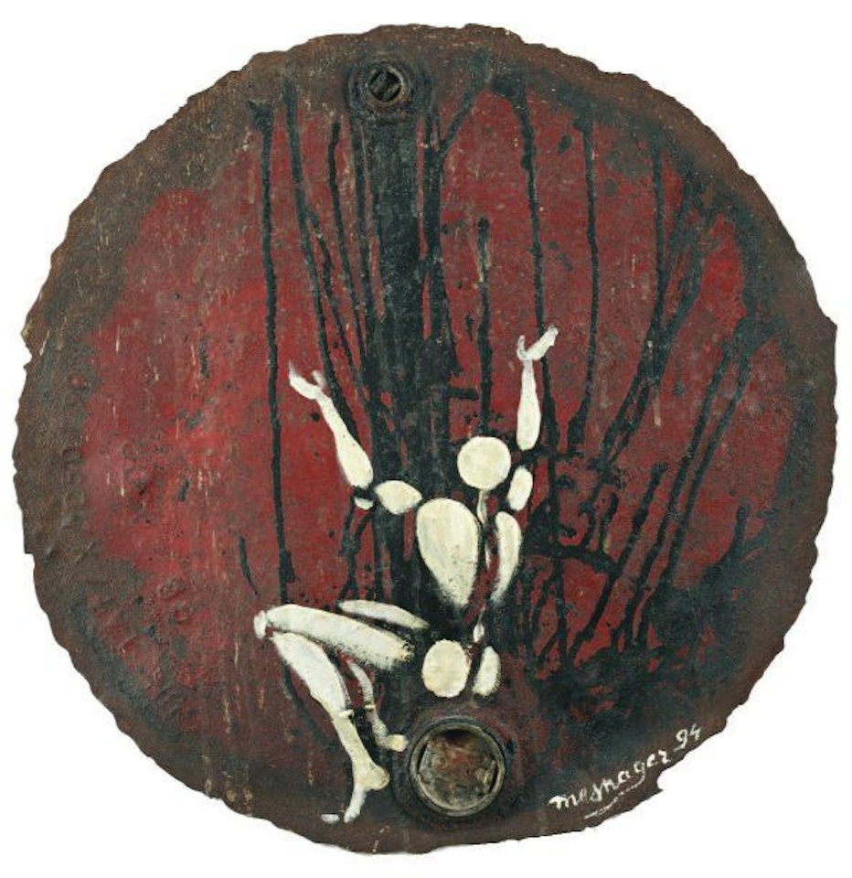 Seated white body by Jérôme Mesnager