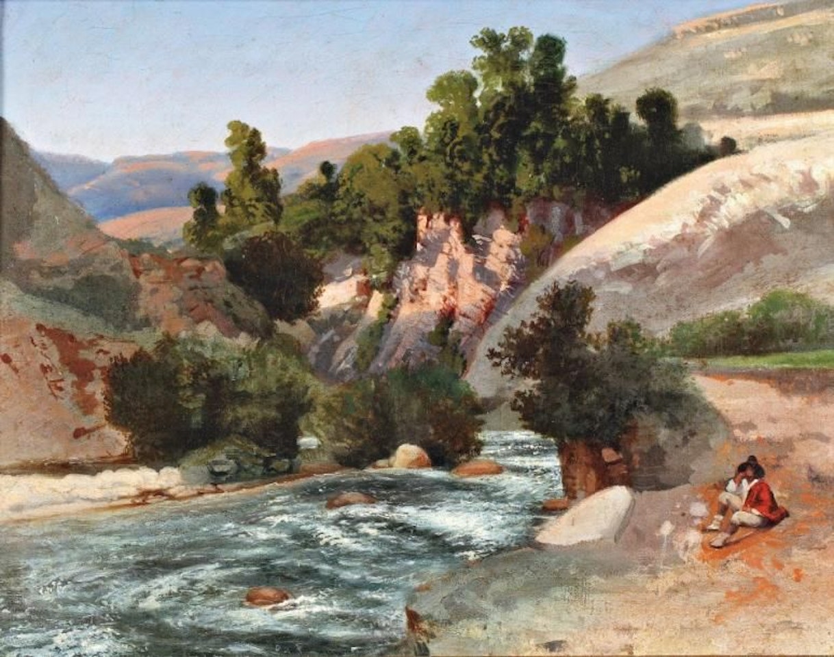 Animated landscape by French School