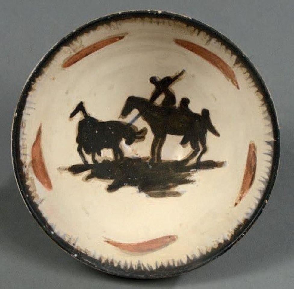 Picador Enamelled ceramic bowl by Pablo Picasso