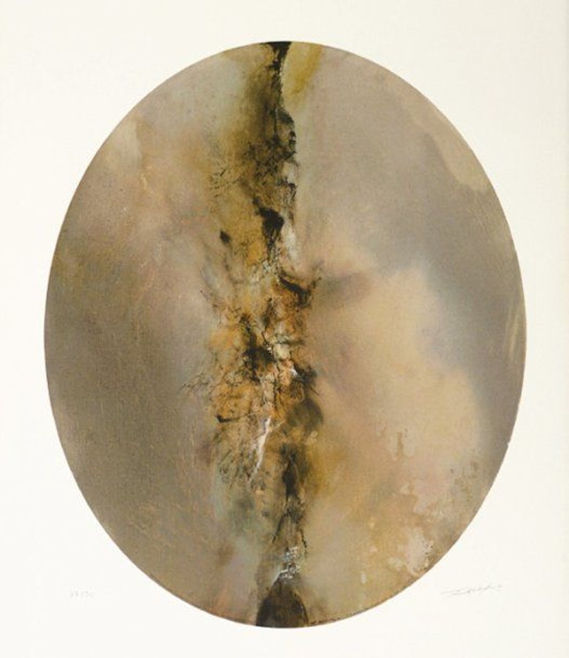 "Composition V" by Zao Wou-Ki