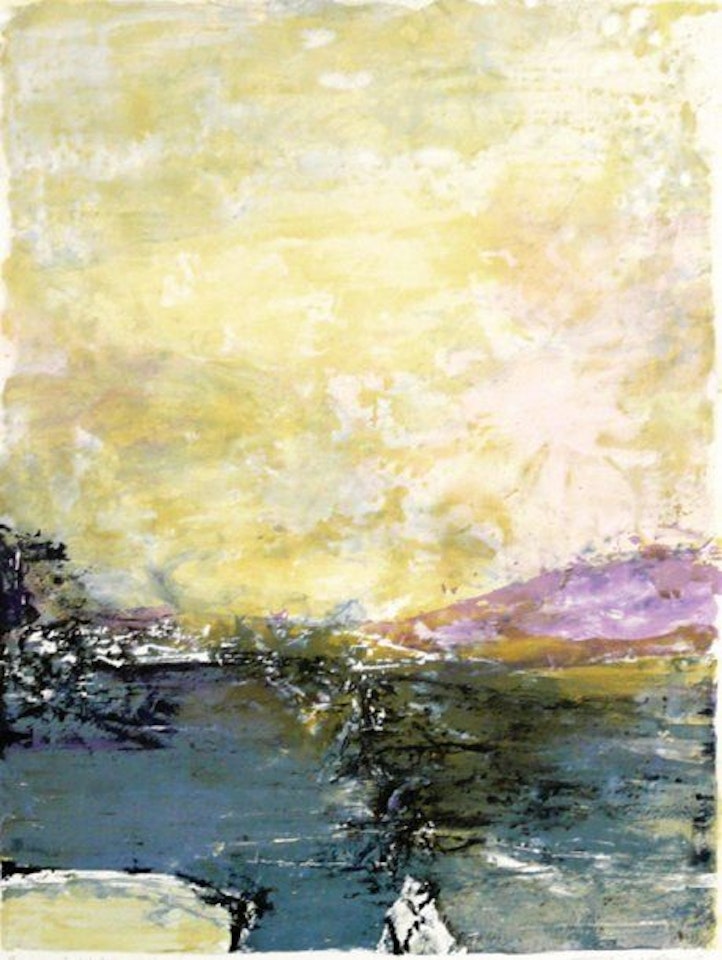 "Homage to Nobutaka Shikanai" by Zao Wou-Ki