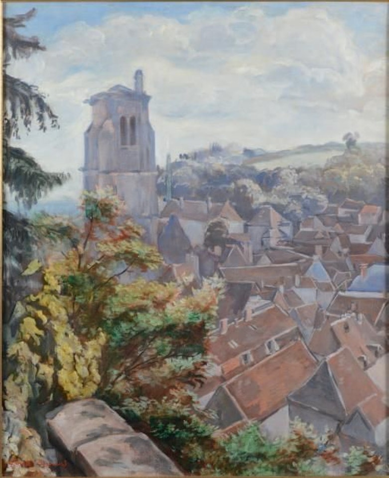 The roofs of Tonnerre. by Emile Bernard