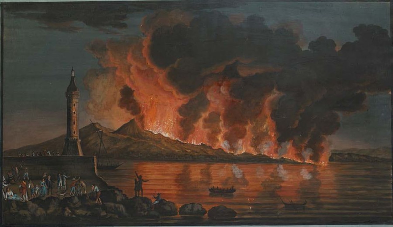 The eruption of Vesuvius on June 15, 1794 by Neapolitan School