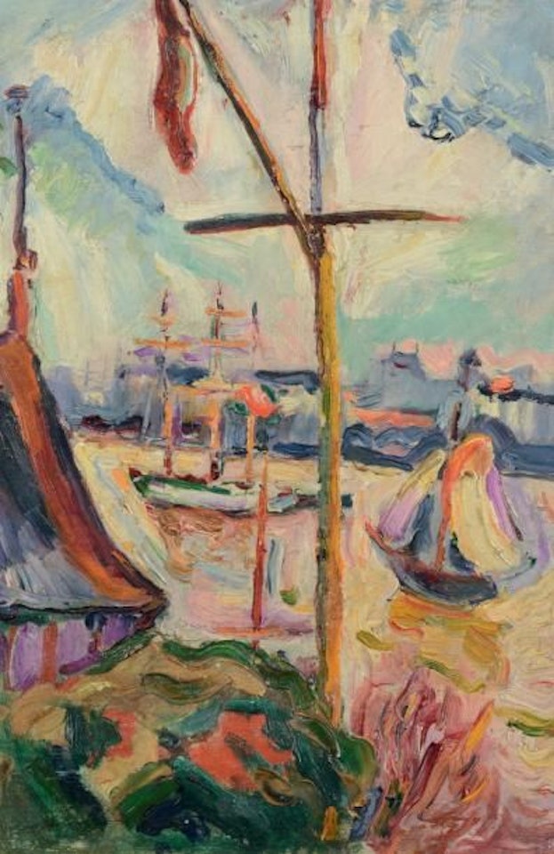 Entrance to the Port of Honfleur by Othon Friesz