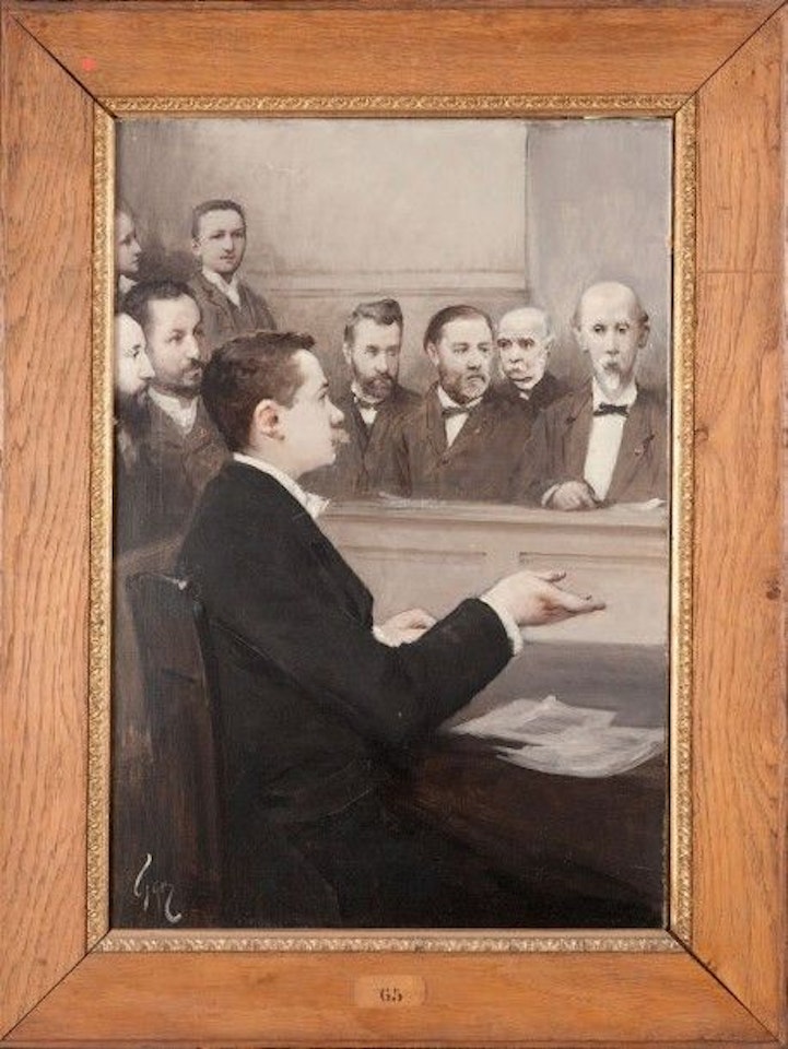 Thesis defense at the Sorbonne by Henry Jules Jean Geoffroy