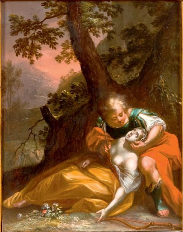 Cephalus and Procris. by Spanish School