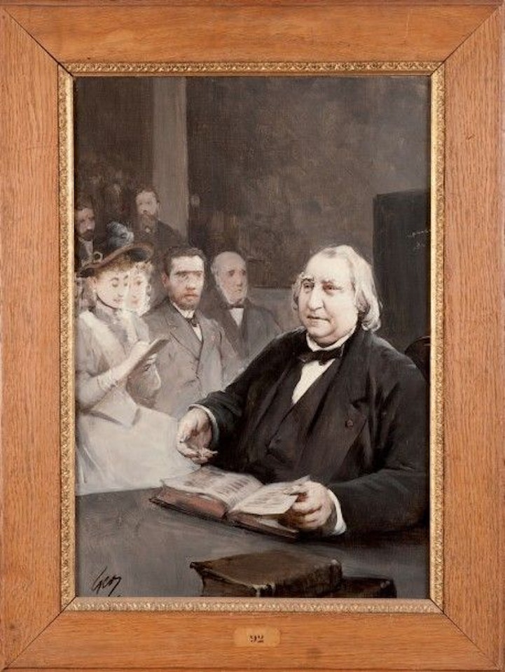 Renan at the Collège de France by Henry Jules Jean Geoffroy