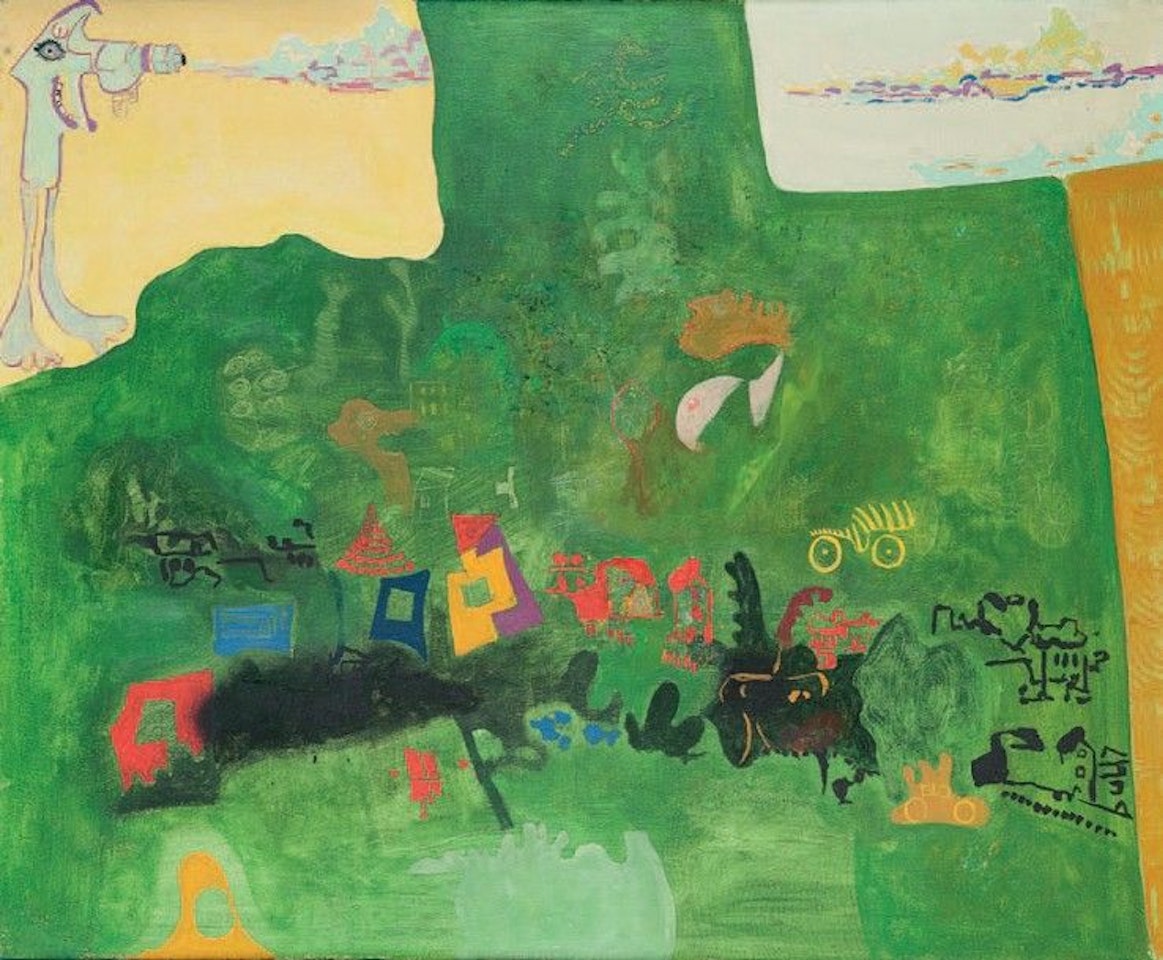 Abstract composition by French School