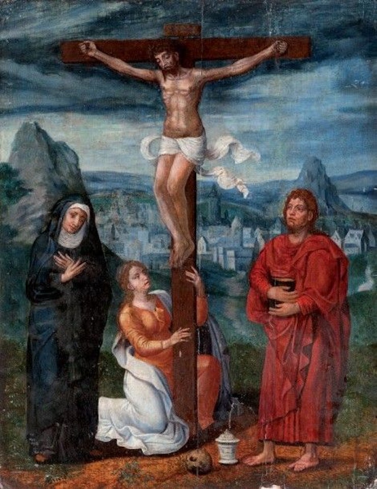 Christ on the cross by French School