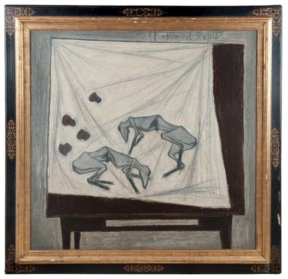 Still life with rabbits by Bernard Buffet