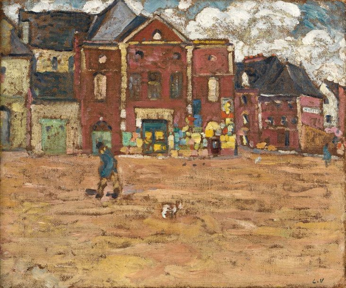 Bernay, Place de l"Abbatiale by Louis Valtat
