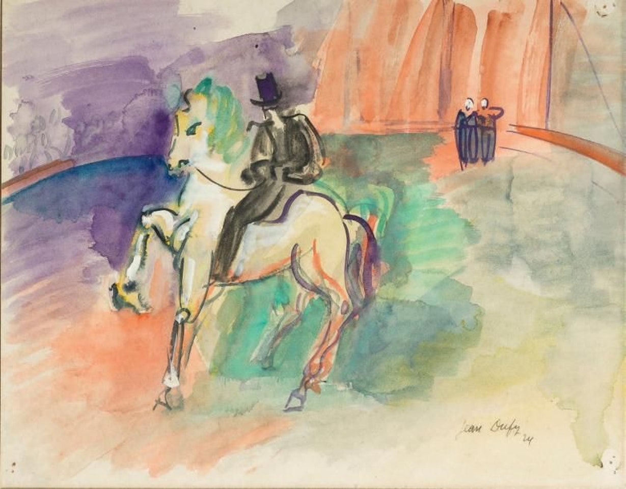 Rider in a circus by Jean Dufy
