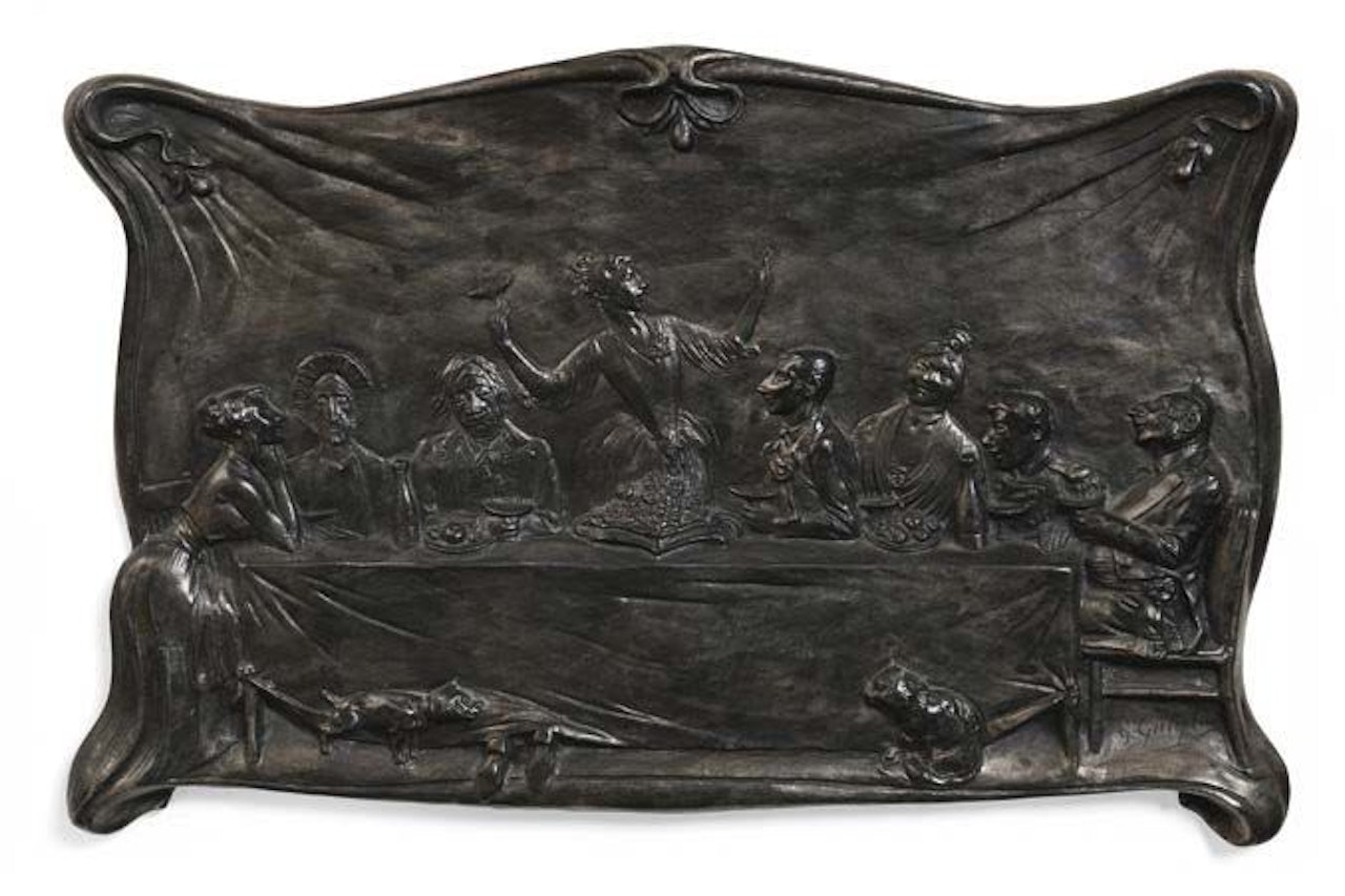 Banquet scene by French School