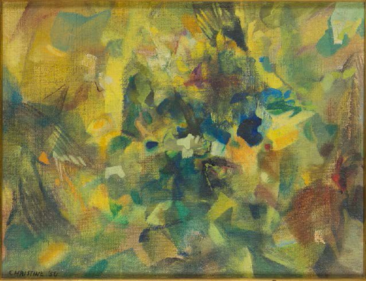 Abstract composition by French School