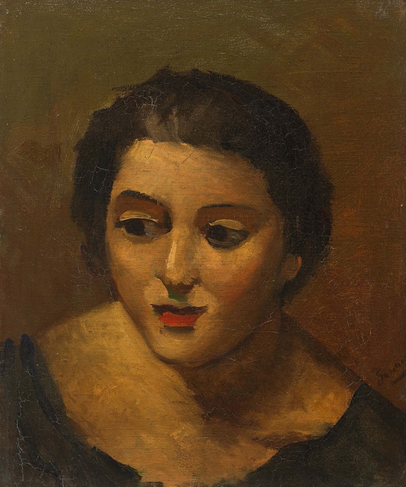 Head of a young woman by Andre Derain