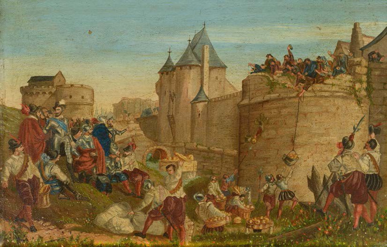 The siege of the city by French School