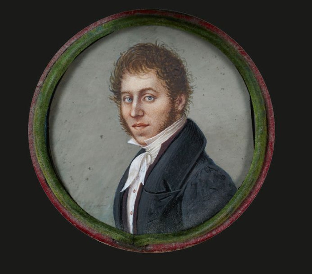 Young man in dress by French School