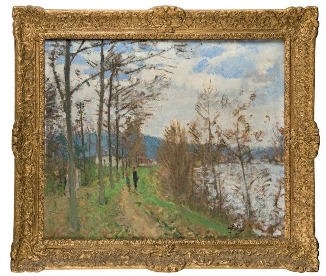 Seine in Bougival by Pierre Eugène Montezin