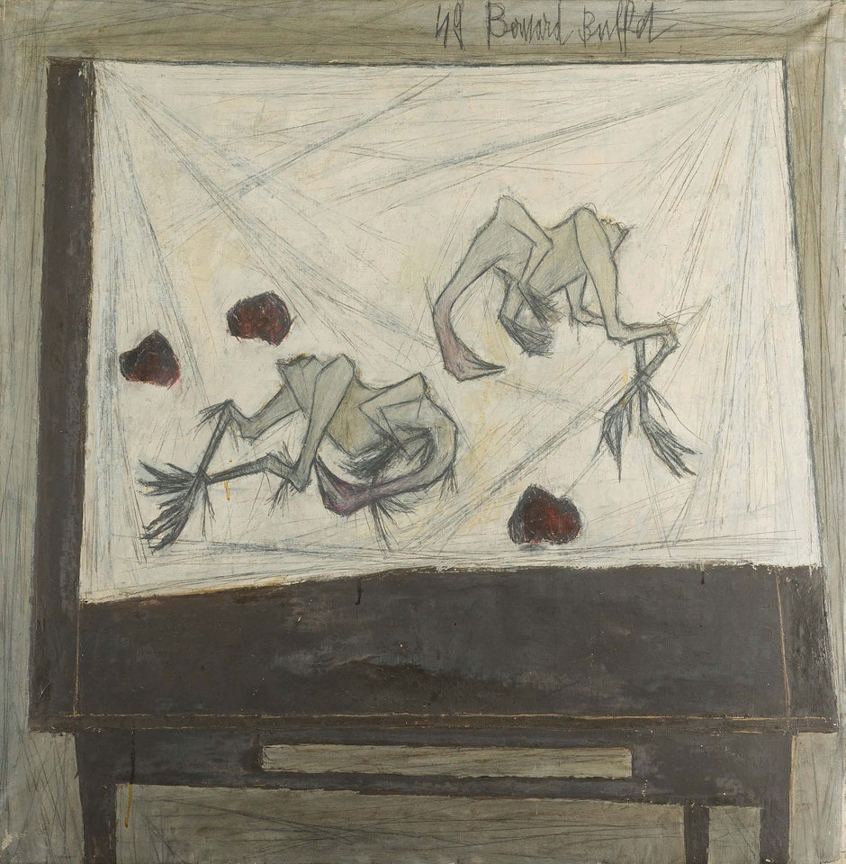 Still life with chickens by Bernard Buffet