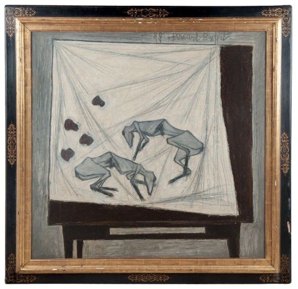 Still life with skinned rabbits by Bernard Buffet