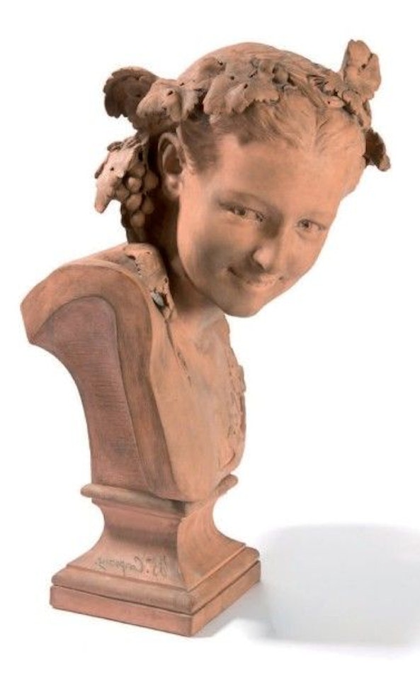 Bust of bacchante by Jean-Baptiste Carpeaux