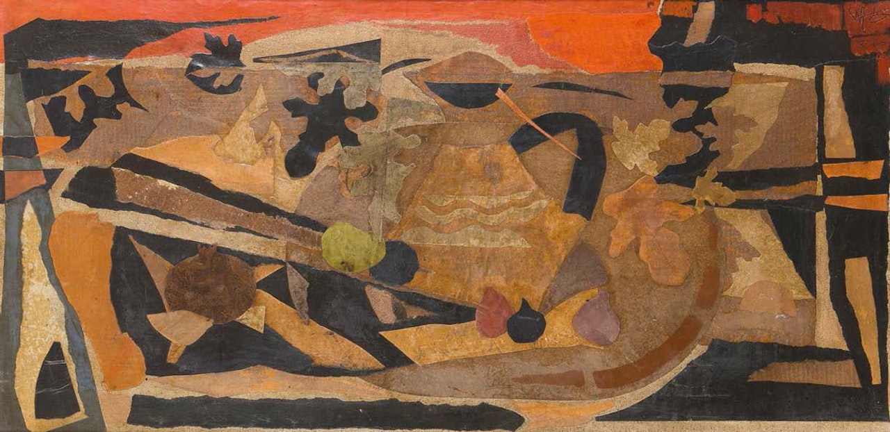 Abstract composition by French School