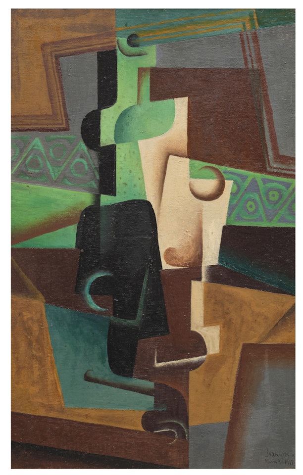 Carafe et pipe by Juan Gris