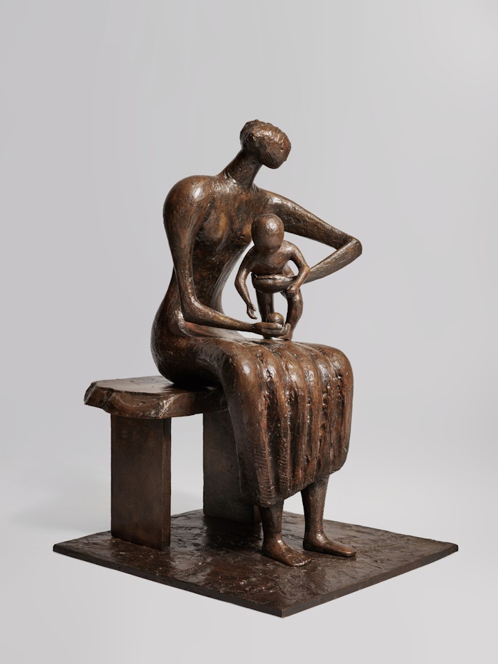 Mother and Child with Apple by Henry Moore