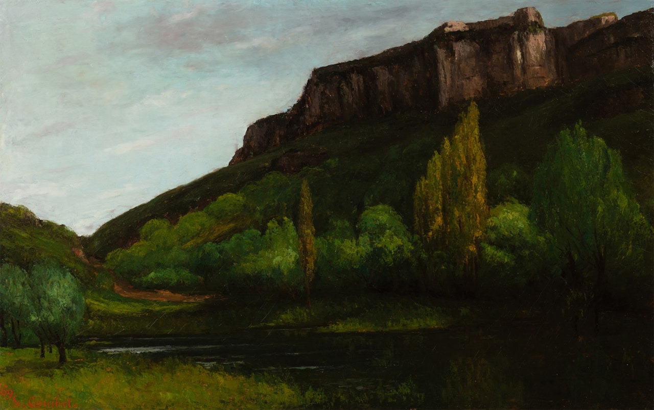 Landscape near Ornans by Gustave Courbet