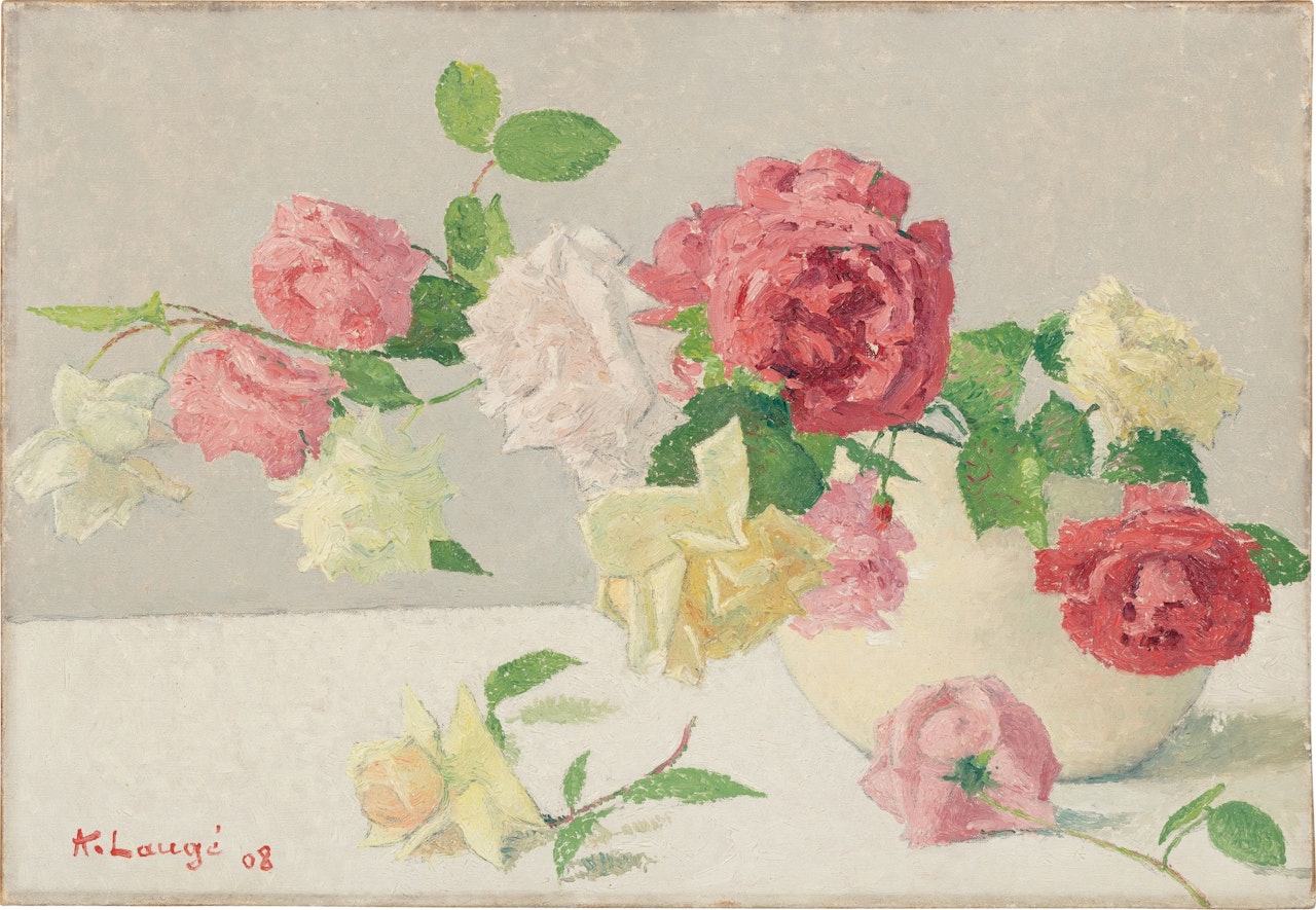 Branche de roses by Achille Laugé