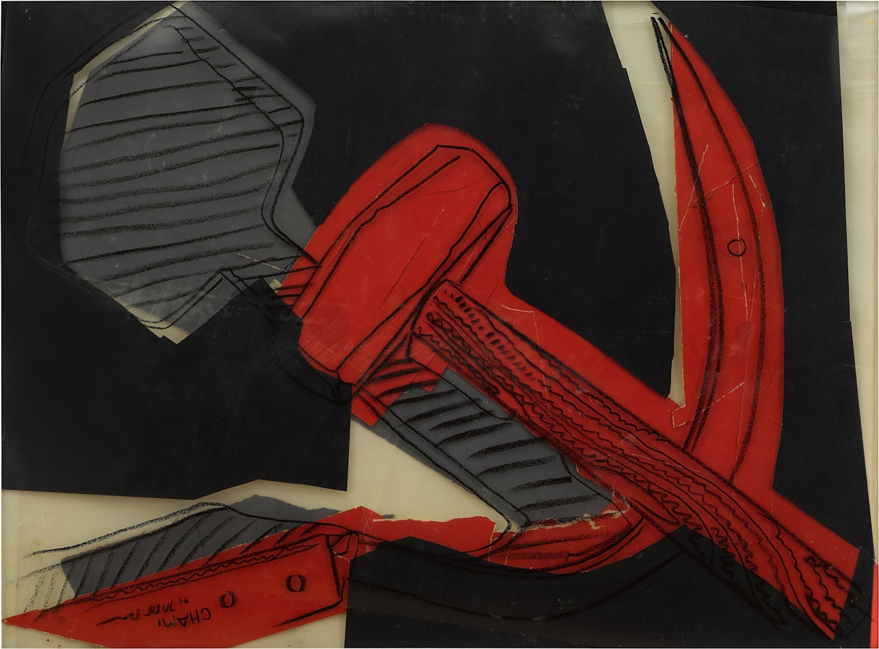 Untitled (Still life Hammer & Sickle) by Andy Warhol