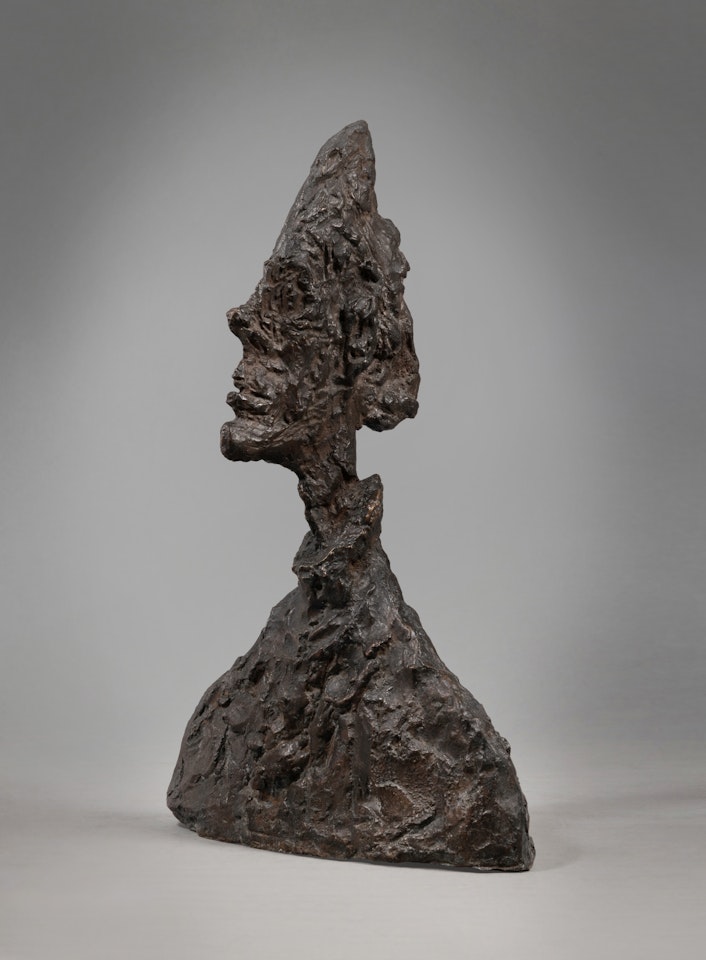 Buste (Tête tranchante) (Diego) by Alberto Giacometti