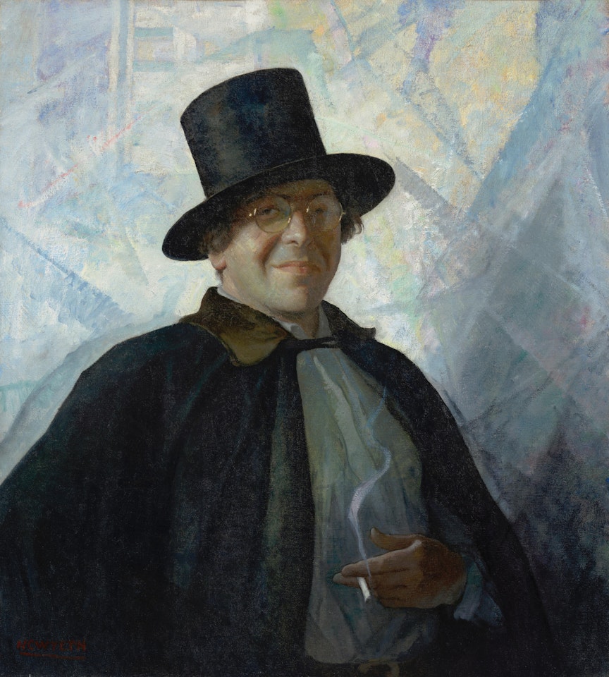 Self-portrait in Top Hat and Cape by Newell Convers Wyeth