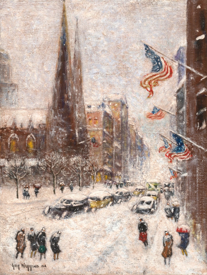 Midtown in Winter, NYC by Guy Carleton Wiggins