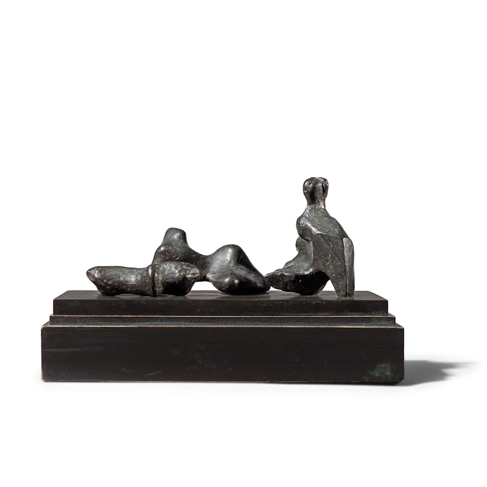 Three Piece Reclining Figure: Maquette No.5 by Henry Moore