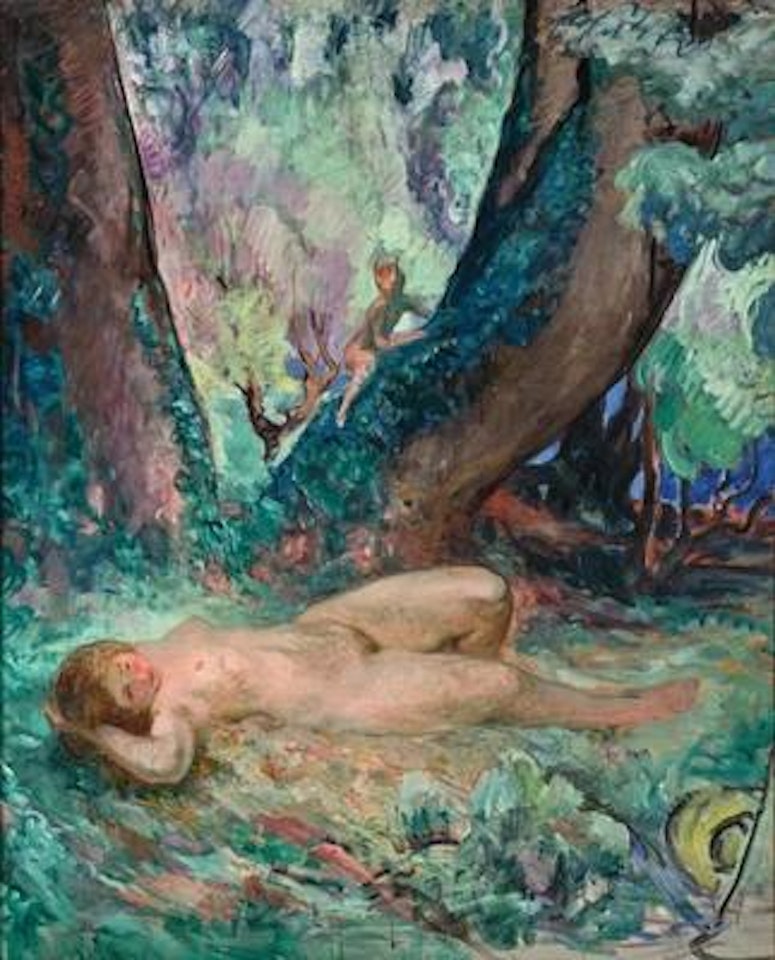 Nu au petit faune by Henri Lebasque