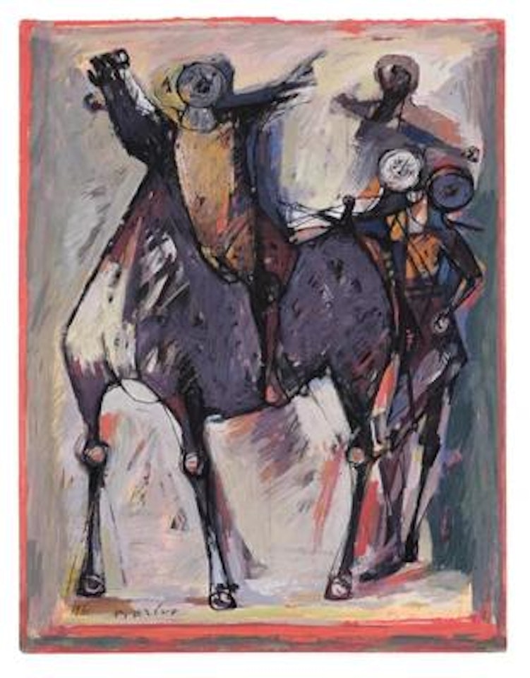 Cavallo e cavaliere (e altri personaggi) by Marino Marini