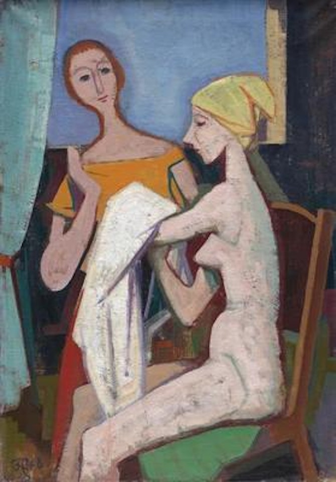 Bei der Toilette (At the Toilet) by Karl Hofer
