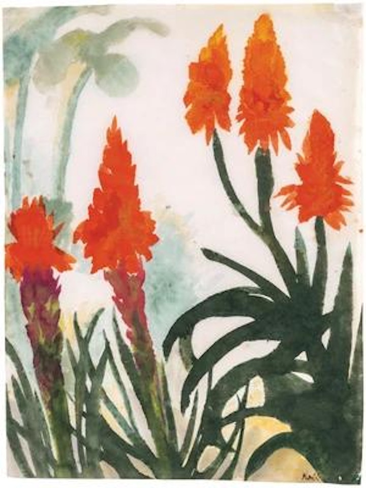 Rote Montbretien by Emil Nolde
