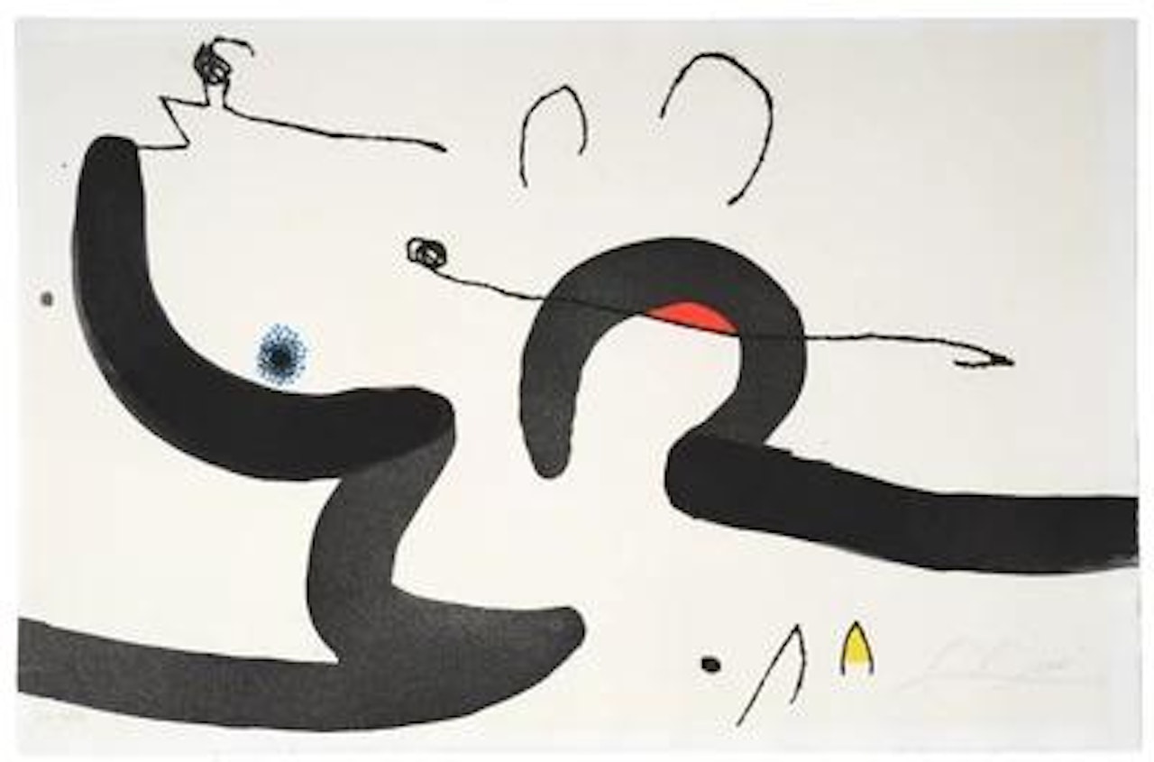 sheet 5 from: "Le marteau sans maitre" by Joan Miró