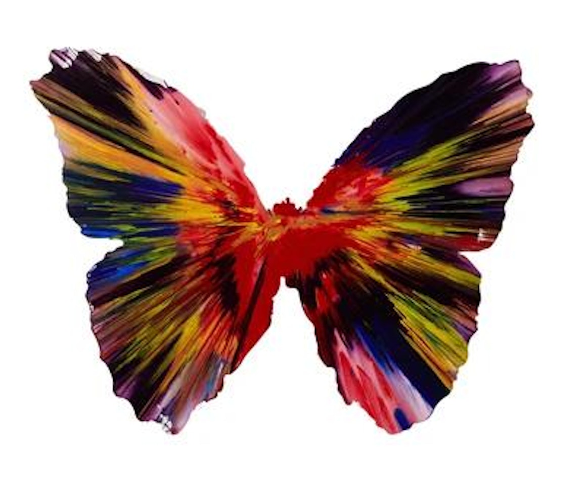 "Butterfly Spin Painting" by Damien Hirst