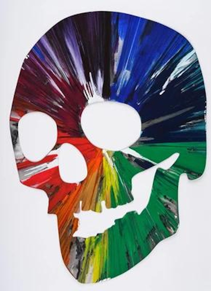 "Skull Spin Painting" by Damien Hirst