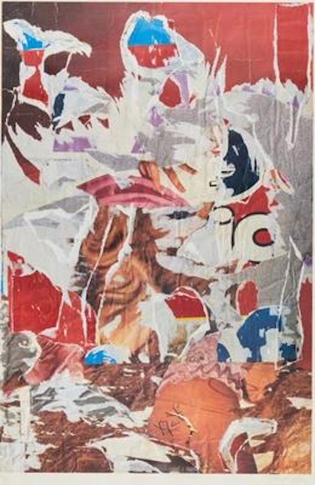“La main de la liberté” by Mimmo Rotella
