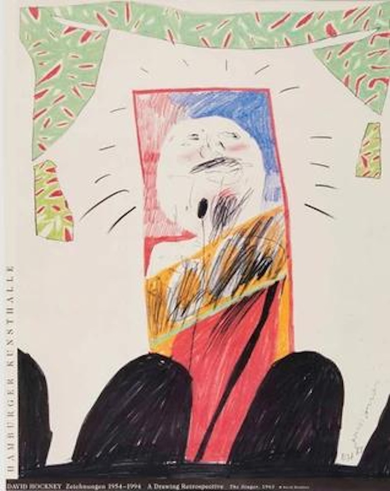 "The Singer" by David Hockney